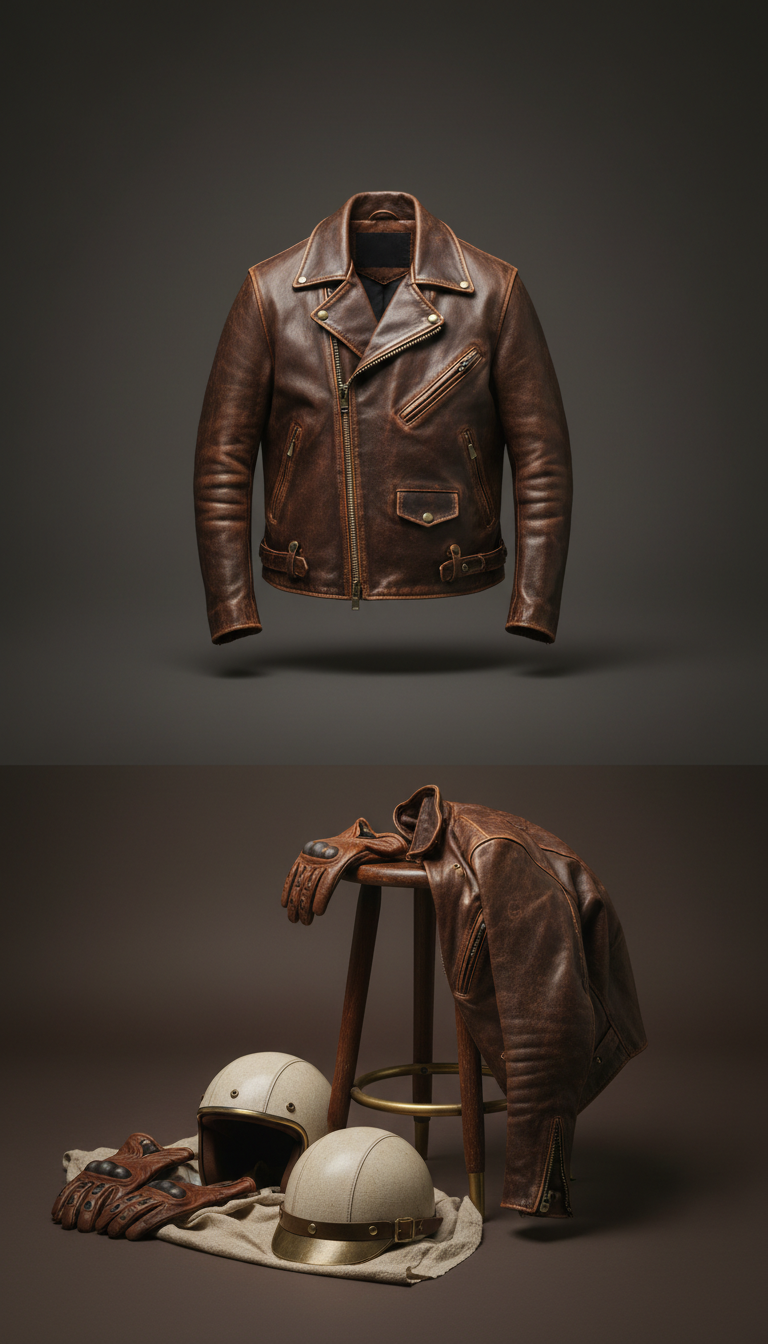 Classic Leather Riding Jacket